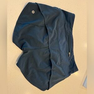Lululemon running shorts size 6 dark teal
